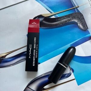 MAC Retro Matte Lipstick 707 RUBY WOO .10oz Full Size